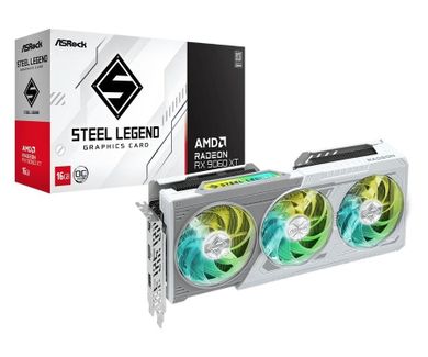 Asrock, RX 9060 XT Steel Legend, karta graficzna, 16GB GDDR6 128bit