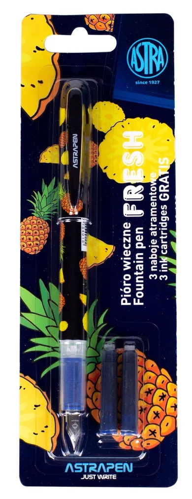 Astra, Astrapen, pióro młodzieżowe + 3 naboje, Fresh, 1 szt.