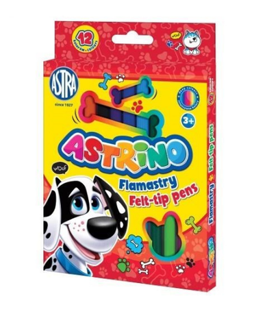 Astra, Astrino, flamastry, 12 kolorów