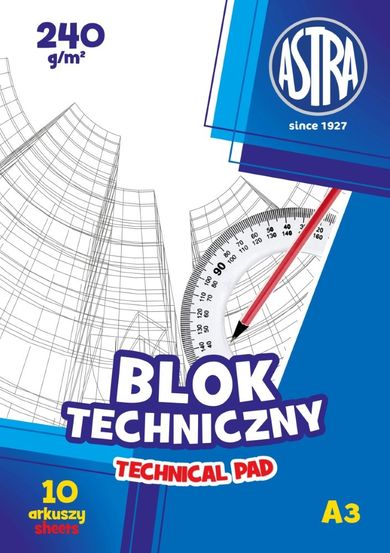 Astra, blok techniczny, A3 240g