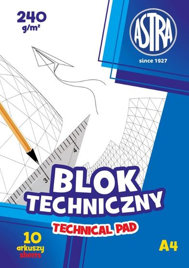 Astra, blok techniczny, A4 240g