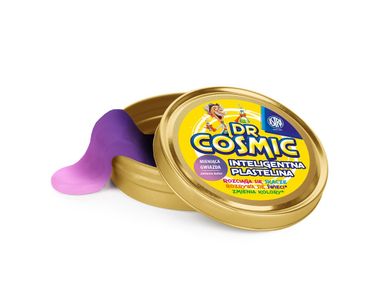 Astra, Dr Cosmic, Inteligentna plastelina zmieniająca kolor, Mieniąca Gwiazda, fioletowo-różowa