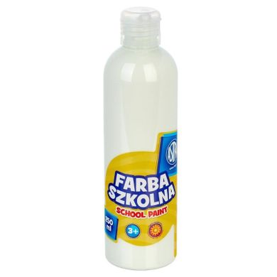 Astra, farba szkolna naturalna, tempera, biała, 250 ml