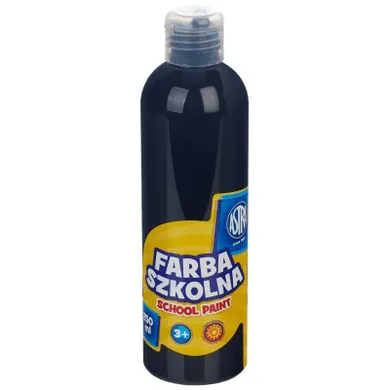 Astra, farba szkolna, naturalna, tempera, czarna, 250 ml