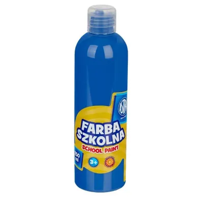 Astra, farba szkolna naturalna, tempera, niebieska ciemna, 250 ml