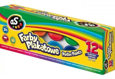 Astra, farby plakatowe, 12 kolorów, 20 ml