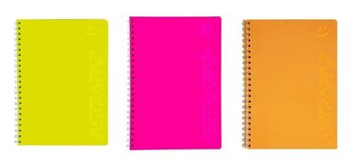 Astra, kołozeszyt, A4, 100 kartek, linia, fluo, 1 szt.