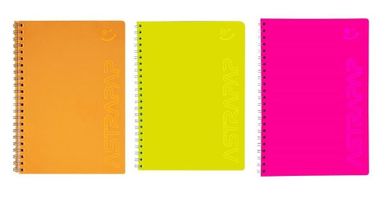 Astra, kołozeszyt, B5, 80 kartek, kratka, fluo, 1 szt.