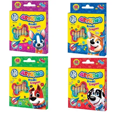 Astra, kredki grafitowe, 12 kolorów