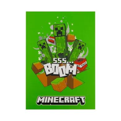 Astra, Minecraft, blok rysunkowy, A4, 100g, 20 arkuszy, 1 szt.