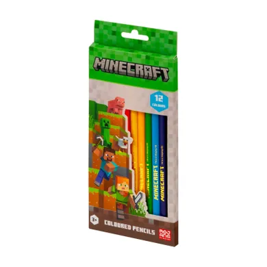 Astra, Minecraft, kredki ołówkowe okrągłe jumbo, 12 kolorów