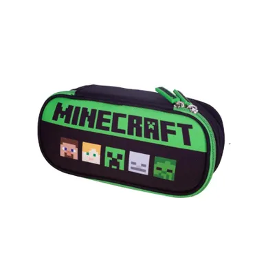 Astra, Minecraft, piórnik, owalny, Alex & Steve