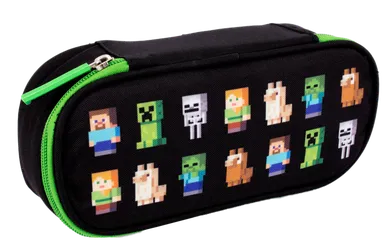 Astra, Minecraft, piórnik, owalny, Multi Characters