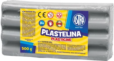 Astra, plastelina, popielata, 500g