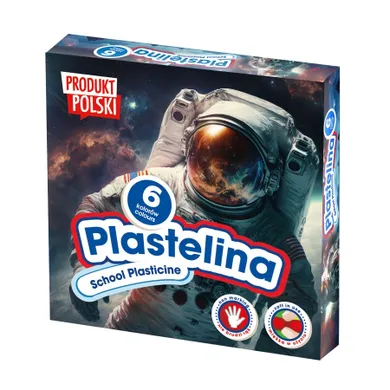 Astra, plastelina szkolna, kosmos, 6 kolorów