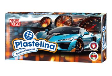 Astra, plastelina szkolna, samochody, 12 kolorów