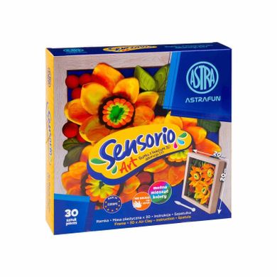 Astra, Sensorio Art, masa plastyczna, słoneczniki z ramką, 30 kolorów