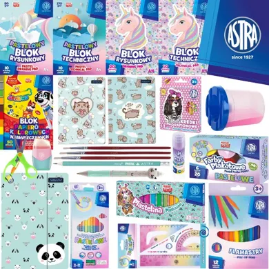 Astra, wyprawka szkolna, XL, Animals, 23 elementy