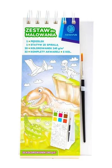 Astra, zestaw do malowania z farbami, 20 kolorów