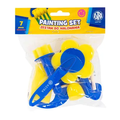 Astra, zestaw gąbek i wałków do malowania, 7 elementów