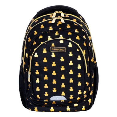 Astrabag, plecak szkolny, 3-komorowy, Golden Teddy