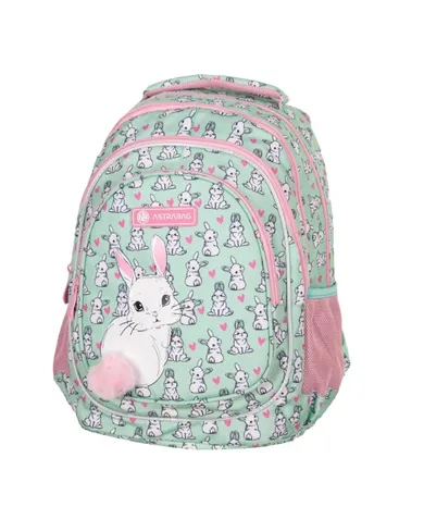 Astrabag, plecak szkolny 4-komorowy, Lovely Bunny
