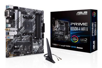 Asus, płyta główna, Prime B550M-A WIFI II AM4 4DDR4 HDMI M.2 mATX