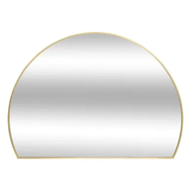 Atmosphera, Alice, półokrągłe lustro do przedpokoju, metalowa rama, 90-65 cm