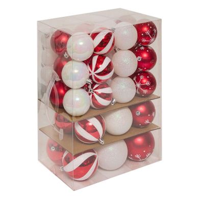Atmosphera, bombki choinkowe nietłukące, 60 szt.