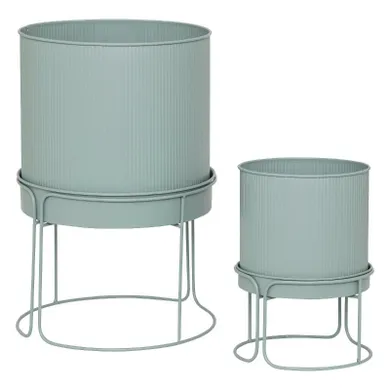 Atmosphera, donice metalowe, Aze, średnica 30 cm, 2 szt.