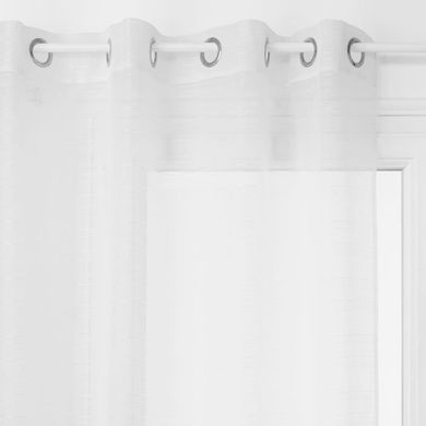Atmosphera, firana gotowa w stylu skandynawskim, Louis, 140-240 cm, biała