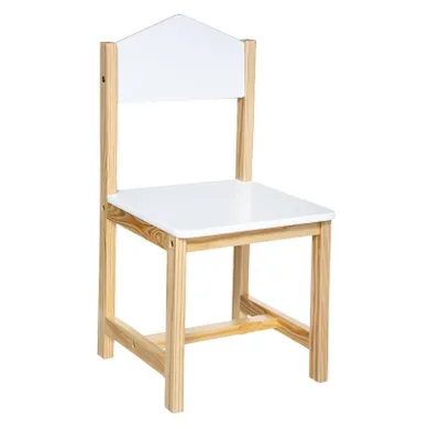 Atmosphera for kids, krzesełko dziecięce drewniane, wysokość siedziska 29,3 cm