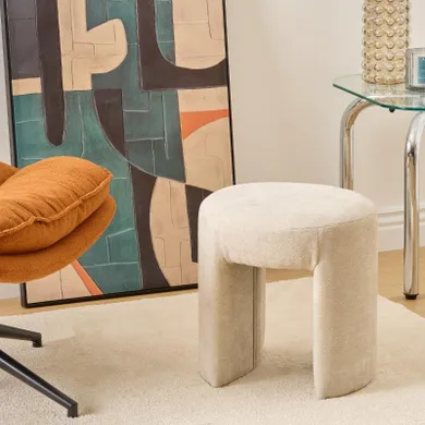 Atmosphera, Jin, pufa tapicerowana łuk, 38 cm