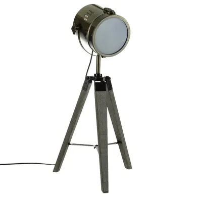 Atmosphera, lampa dekoracyjna metalowa na trzech nóżkach, 68 cm, brązowa