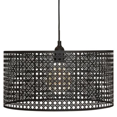 Atmosphera, lampa wisząca, Katel, Ø 38 cm, czarny ażurowy klosz