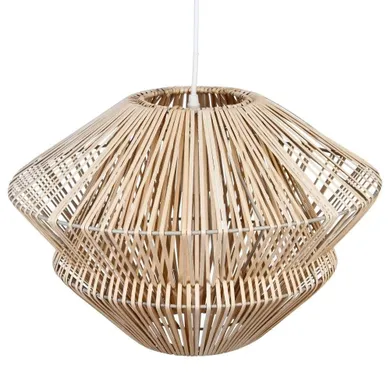 Atmosphera, lampa wisząca, Ludza, rattanowa, 45 cm