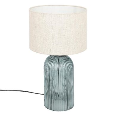 Atmosphera, Mati, lampa stołowa ze szklaną bazą, 42 cm