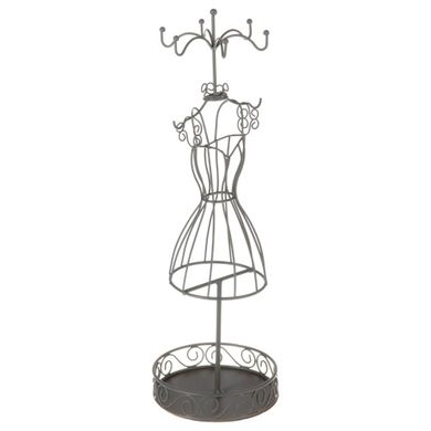 Atmosphera, metalowy stojak na biżuterię, manekin, 36 cm
