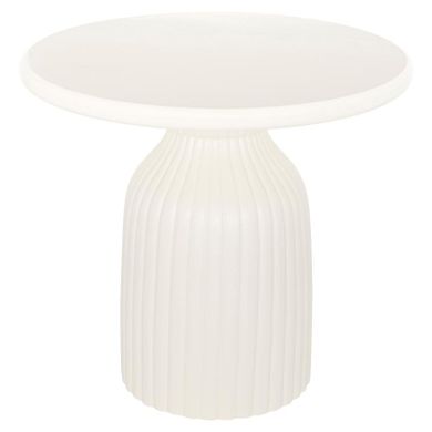 Atmosphera, Mudan, stolik kawowy, biały, 55-50 cm