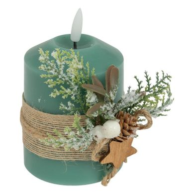 Atmosphera, ozdobna świeca parafinowa LED, 10 cm