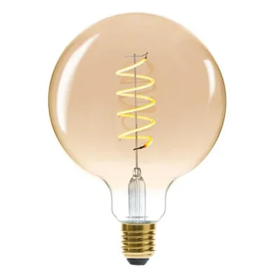 Atmosphera, żarówka dekoracyjna LED Soft Amber, G125 4W, bursztynowy
