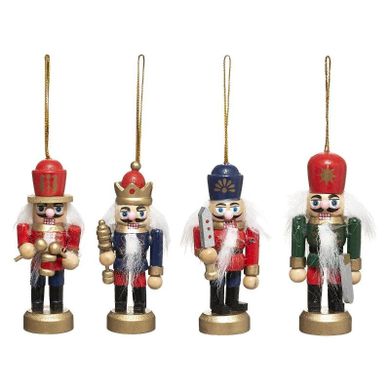 Atmosphera, zestaw ozdób choinkowych, dziadek do orzechów, 8-4 cm