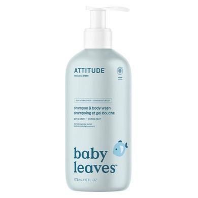 Attitude, Baby Leaves, żel 2w1 do mycia ciała i włosów, 240 ml