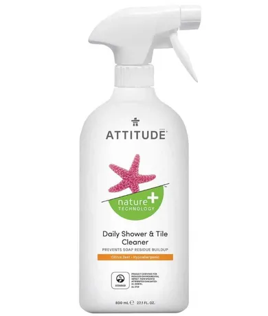 Attitude, płyn do czyszczenia prysznica, skórka cytrynowa, Citrus, 800 ml