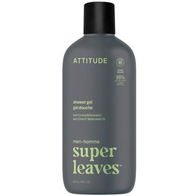 Attitude, Super Leaves, żel pod prysznic, Matcha i Bergamot, 415 ml