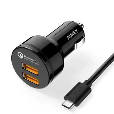 Aukey, ładowarka 2xUSB, CC-T8