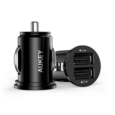 Aukey, ładowarka samochodowa 2xUSB, CC-S1