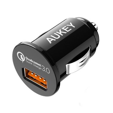 Aukey, ładowarka samochodowa USB, CC-T13 (USB, kolor czarny)