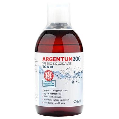 Aura Herbals, Argentum 200, tonik do twarzy, 50PPM, Srebro Koloidalne, 500 ml