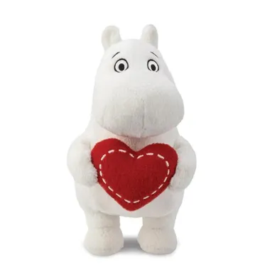 Aurora World, Muminki, Muminek z sercem, maskotka, 16 cm